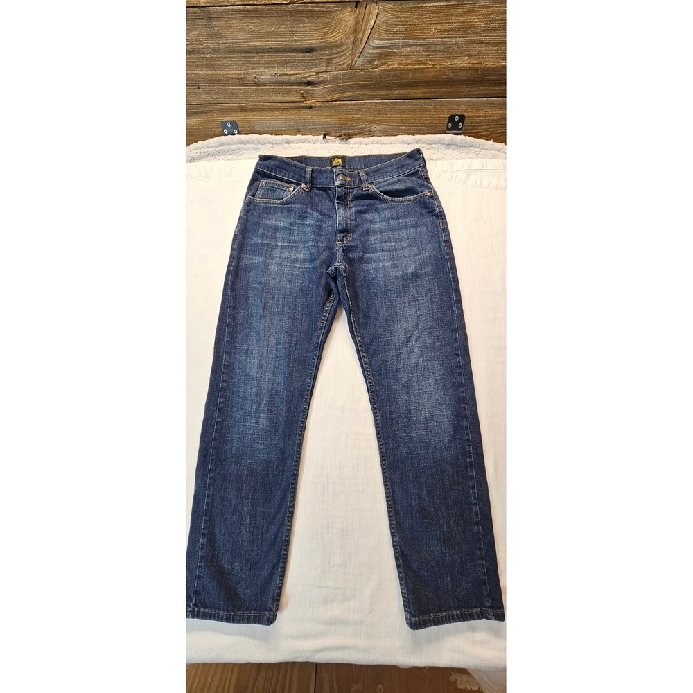 Lee Premium Select Regular Fit Dark Wash Jeans 31x29 2001926 Mens Blue Denim